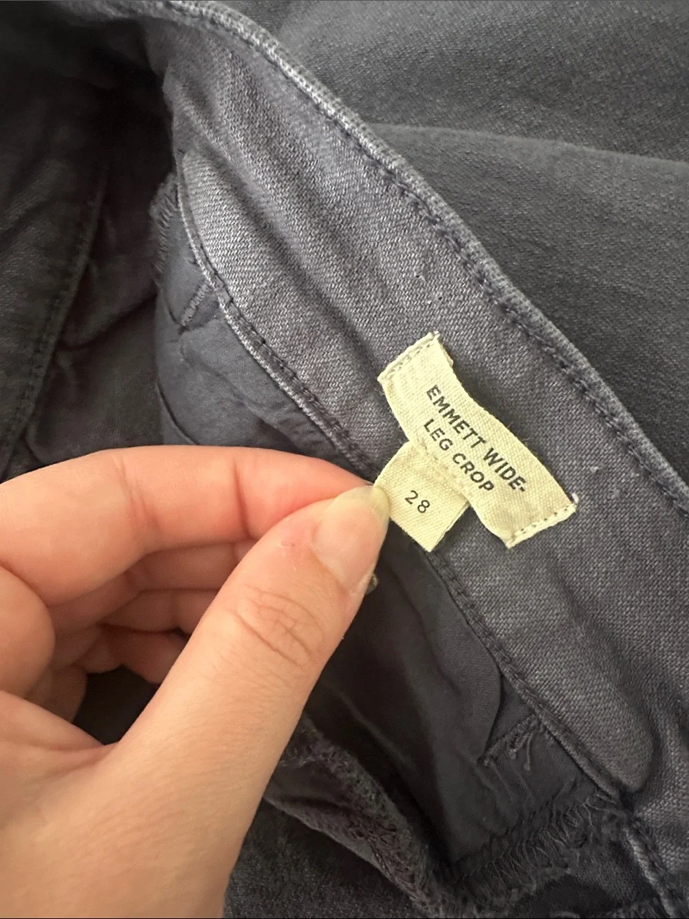 Madewell Emmett Wide Leg Crop Pant - Picture 8 of 8